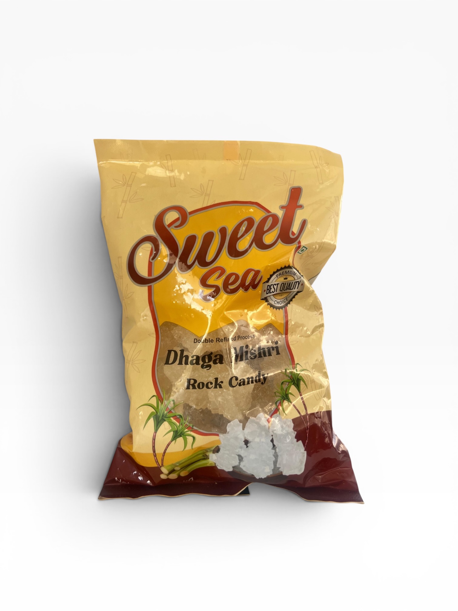 Desi Khand Sweet Sea Rock sugar Candy(Dhaga Mishri)